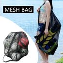 Mesh Equipment Ball Bag Football Carrying Net Sack Soccer Portable Sports Bag AU