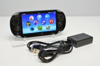 SONY PS Vita PCH-1000 / 1100 Black Model OLED Wi-Fi w/ Charger Excellent