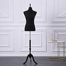Loywe Mannequin de Couture Buste de Femme réglable en Hauteur Taille 36/38 Noir LW1016S-1