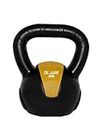 De Jure Fitness PVC Kettle Bell for Strength and Cardio Training, Full body exercises for Men & Women 3kg (Yellow Black)