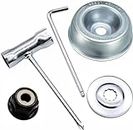 Blade Adapter Attachment Kit-Thrust Washer Rider Plate Collar Nut Wrench-Blade Adapter Kit for Stihl FS55 FS56 FS80 FS85 FS90 FS100 FS110RX FS120 FS130 FS200 FS250 FR220 FR350 FR450 Trimmer Weed Eater