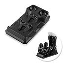 4 in 1 Charger for PS Move/PS4 Controller Gamepad Powered by Host USB, Fast Charging Base, with Charging Status Indicator, Controllers Organizer