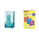 Godrej aer matic, Automatic Air Freshener Kit with flexi control - Cool Surf Blue (225 ml) and Godrej aer pocket, Bathroom Air Fragrance - Assorted Pack of 3 (3x10g)