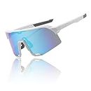 Cycling Sunglasses for Men and Women, UV400 Sport Sunglasses Windproof Goggles for Cycling, Driving, Climbing, Golf (B)