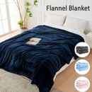 Luxury Flannel Fleece Blanket Large Bed Sofa Throw Twin Queen Super Soft Warm