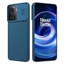 Nillkin OnePlus Ace 5G Case with Camera Protection Cover,OnePlus 10R 5G Unlocked Phone Slim Thin Protective Shockproof Cover with Slide Camera Cover,Case for OnePlus Ace 10r Racing Edition (Blue)