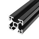 Aluminum Extrusions, FXIXI Black 100-1200mm 2020 T-Slot Aluminum Extrusions Aluminum Profiles Frame for CNC Laser Engraving Machine (600mm)
