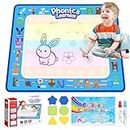 Toddler Toys 2 3 4 Year Old Boys, Luckades Gifts for 2 3 4 5 Year Old Boy Water Drawing Mat for Toddlers for Kids 2-8 Year Old Boys