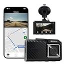 IZI Drive 4K DashCam with GPS Navigation, 3in FHD Screen,170° Wide Angle, Night Vision, G-Sensor, WiFi, ADAS, Emergency Recording, 5+ Shooting Modes,Made for Indian Roads,Optional Car Parking Monitor