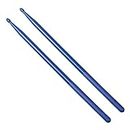 uxcell 5A Drum stick, 1 Pair Plastic Pound Drumsticks for Exercise, Lightweight Rod Sticks for Drums Set, Durable Musical Instrument Percussion Accessories for Adults, Blue