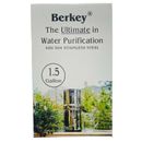 Travel Berkey Water Filter Purifier 1.5 gal Stainless Steel w/ 2 BB9-2 Filters