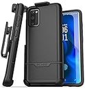 ENCASED Galaxy S20 Belt Clip Holster Case (2020 Rebel Armour) Shockproof Heavy Duty Rugged Full Body Cover with Holder for Samsung S20 (Black)