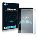 savvies Protector Pantalla para ASUS Nexus 7 Tablet 2012 (6 Unidades) Película Ultra Transparente