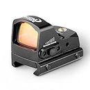 AOMEKIE Red Dot Sight Air Rifle 3 MOA Compact Holographic Sight Reflex Sight Low Mount Direct Mount Optional Riser Mount for Hunting