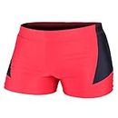 Muscle Alive Hommes Gym Tight 4 Inseam Culturisme Fitness Shorts Polyester et Lycra PLN Rouge XL