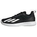 adidas Courtflash Speed Tennis Shoes, Scarpe Uomo, Core Black Ftwr White Matte Silver, 42 2/3 EU
