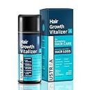 USTRAA Hair Growth Vitalizer - 100ml - Boost hair growth, Prevents hair fall, Delays Hair Greying, With Redensyl and Onion Extract, Non-oily serum for complete hair care and nourishment