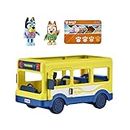 Bluey Town Bus Vehicle Playset e Official Figure Pack, con due Bingo Collectable 2,5-3" Action Figure e Bus Pass