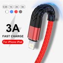 Heavy Duty Fast Charge USB Charger Cable For iPhone 14 13 11 12 8 7 6 5 Lead 3M