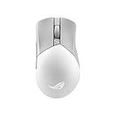 ASUS ROG Gladius III Wireless AimPoint Gaming Mouse, Connectivity (2.4GHz RF, Bluetooth, Wired), 36000 DPI Sensor, 6 programmable Buttons, ROG SpeedNova, Replaceable switches, Paracord Cable, White