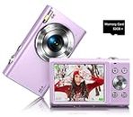 Digital Camera FHD 4K Autofocus Compact Digital Camera with 32GB Memory Card, 16X Digital Zoom Vlogging Camera Point and Shoot Digital Camera