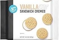 Amazon Brand - Happy Belly Vanilla Sandwich Cremes, 14.3 ounce (Pack of 1)