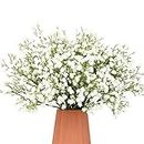 N&T NIETING Baby Breath Flowers, 24Pcs Fake Gypsophila Plants Artificial Baby Breath Flowers for Wedding Bouquets Party Home Garden Decoration, White