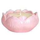 Nesa Lotus Concrete Candle - Pink | 100% Soy Wax | Lily and Jasmine Scent | Home Decor & Candle Gifting