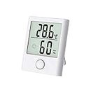Termometro igrometro portatile digitale interno/esterno termometro igrometro ad alta precisione, chiara temperatura e umidità dell'aria, visualizzazione confortevole,adatto per stanze frigorifero