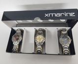 New Men 3 Different XMARINE Watches In A Gift Box.