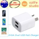 1-2pcs 5V2A Dual USB Fast Charger 2 Port Travel Phone Wall Charger AC Adapter