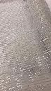 Wal-Mart White Iridescent Glitter Poly Mesh Roll 21" x 30 Ft