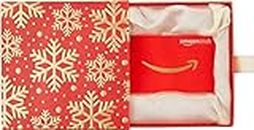 Amazon.co.uk Gift Card for Any Amount in a Premium Christmas Red and Gold Box