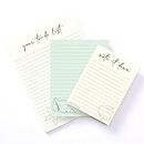 Golden 4Rabbits Set of 3 Paper Pads - Large, Medium & Small Writing Pads - Stylish Memo Pads for Notes & Lists - Scratch Pads for Writing - Lined Notepad - To Do List Notepad - Grocery List Notepad