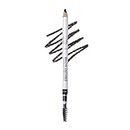 Brow Luxe Definer Pencil by Luscious Cosmetics. Sweat-Proof Eyebrow Pencil. Vegan and Cruelty Free. (Deep Brunette)