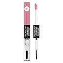 REVLON Liquid Lipstick with Clear Lip Gloss, ColorStay Face Makeup, Overtime Lipcolor, Dual Ended with Vitamin E in Pink, Forever Pink (410), 0.07 Oz