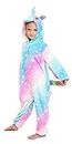 NewPlush Unisex Children Unicorn Pyjamas Halloween Kids Onesie Costume (5T, 01Starry Star, 4_years), 4-6 Years