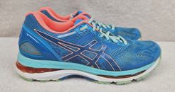 ASICS Gel-Nimbus 19 Athletic Running Shoes - Blue - T750N - Womens Size 8.5