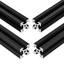 4 Stück V Typ Systemprofile 2020 250mm Aluminiumprofil Extrusions Eloxierte Linearschiene 20x20 Aluprofil für 3D-Drucker DIY CNC-Maschinen uzw (250mm)