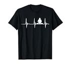 Platine DJ Danse Musique Heartbeat EKG Pulse DJ Techno T-Shirt