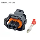 1 Set 2 Pin Automotive Plug Diesel Fuel Common Rail Injector Crankshaft Sensor Female Connector For