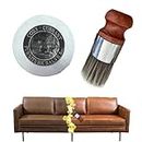 Lyoveu Wise Owl Furniture Salve, Lucidante per Mobili, Furniture Salve with Boar Bristle Brush Bundle,Leather Furniture Salve And Brush,Furniture Polish Wax for Wood Chair, Table, Stair, Sofa-1 Set