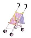 BABY born Stroller with Bag for 43 cm Dolls - Easy for Small Hands, Creative Play Promotes Empathy and Social Skills, For Toddlers 3 Years and Up - Includes Net Bag