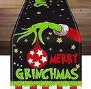 Grinch Table Runner Decor Christmas Table Runners 72 Inches Long Grinch Table Cloth Seasonal Winter Xmas Holiday Kitchen Dining Table Runner Christmas Runner for Table Grinch Party Table Decoration