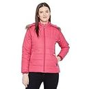 VERO AMORE Women's Pink winter wear full sleeve solid parka Jacket-2176-Pink_XXL