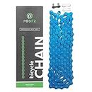 Positz Single Speed Colored Bicycle Chain for Fixie Bikes Bright Blue