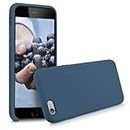 kwmobile Carcasa Compatible con Apple iPhone 6 / 6S Funda - Case TPU y Silicona antigolpes - Apto Carga inalámbrica - Azul Oscuro