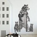 SXAOUIM Wall Stickers Decor-Great for Room,Livingroom,Walls,Kitchen，Bedroom and More, Wall Stickers Decals (Polar Bear)