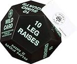 Exercise Dice for Fitness, Gym Workouts, WOD, Home Bodyweight HIIT, and Adult Sports Training - 4 Inches in Diameter - 12 Sided (Green (Beginner))