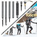 Carbon Fiber / Alloy Trekking Poles Ultralight Collapsible Walking Hiking Sticks